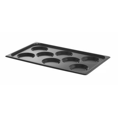 Podnos s nepřilnavým povrchem CONVECTOMAT EGGPLATE, HENDI, GN 1/1, Černá, 530x325x(H)26mm | 808856